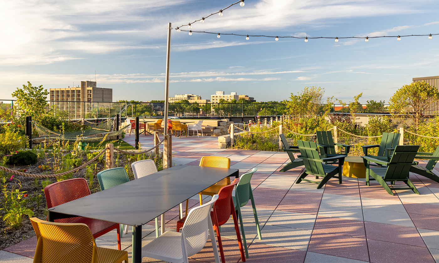 Outdoor seating area